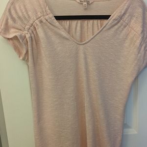 Juicy Couture short sleeve, XS, small pink pin stripes
